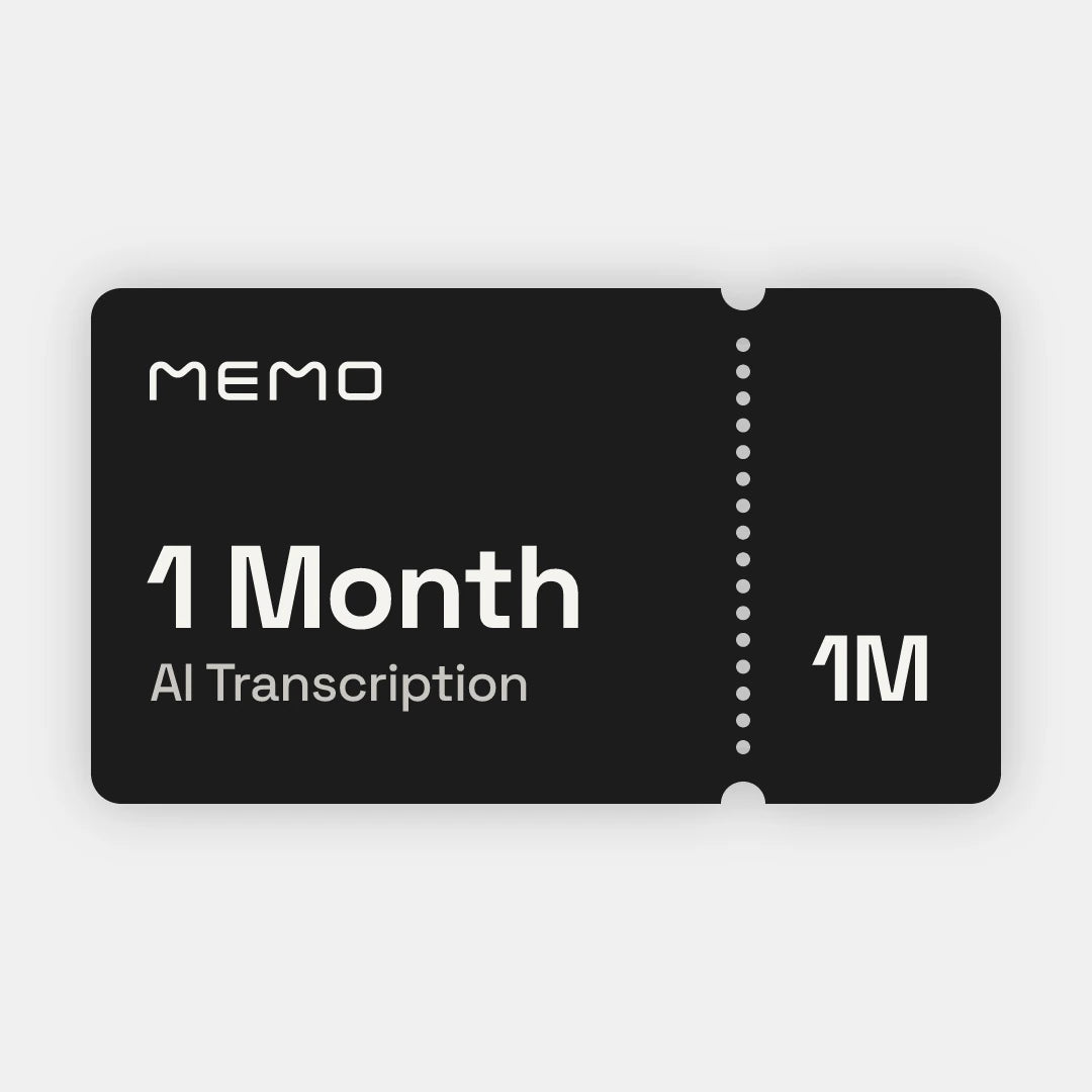 MEMO AI Pro — 1 Month