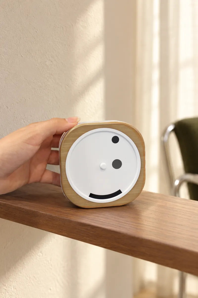 Time Smiles Big-Time Bamboo clock at home