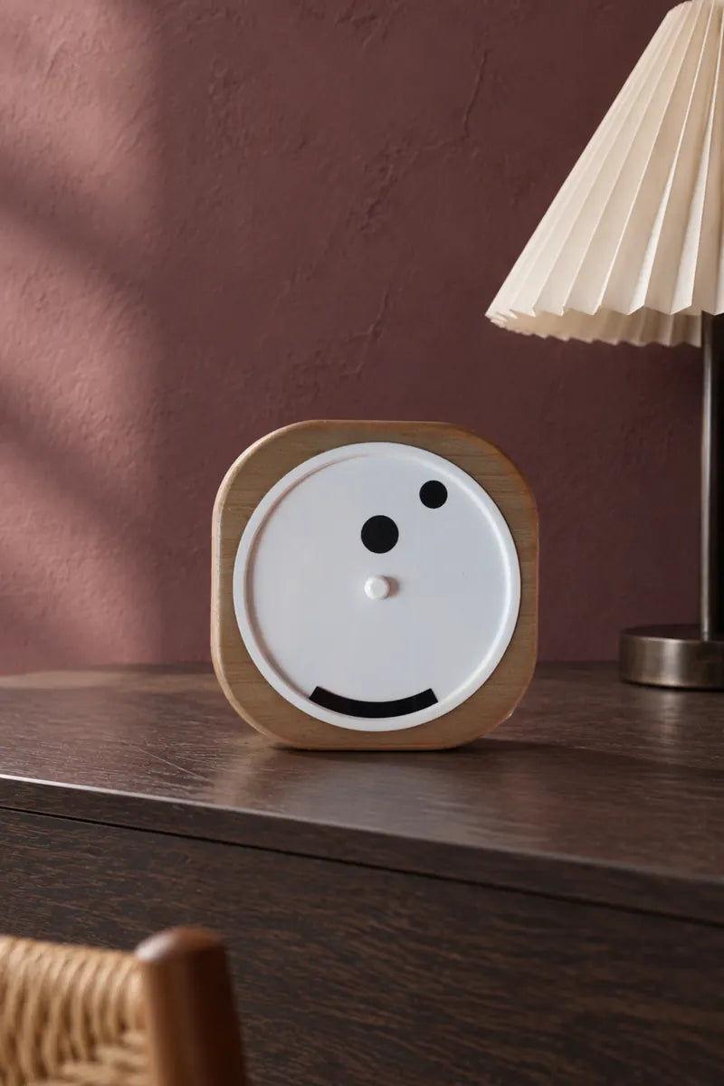 Time Smiles Big-Time Bamboo clock at home