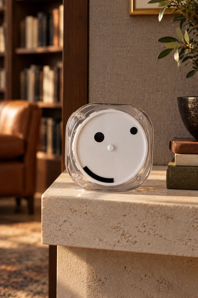 Time Smiles See-Through Time clock at home