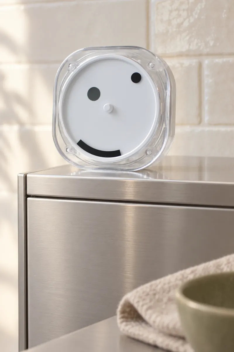 Time Smiles See-Through Time clock at home