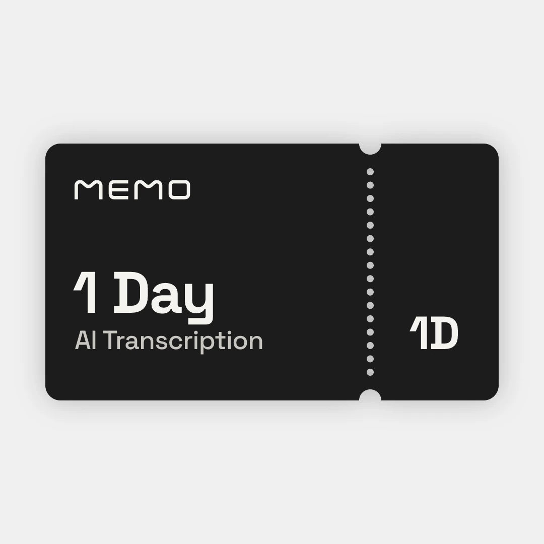 MEMO AI Pro — 1 Day