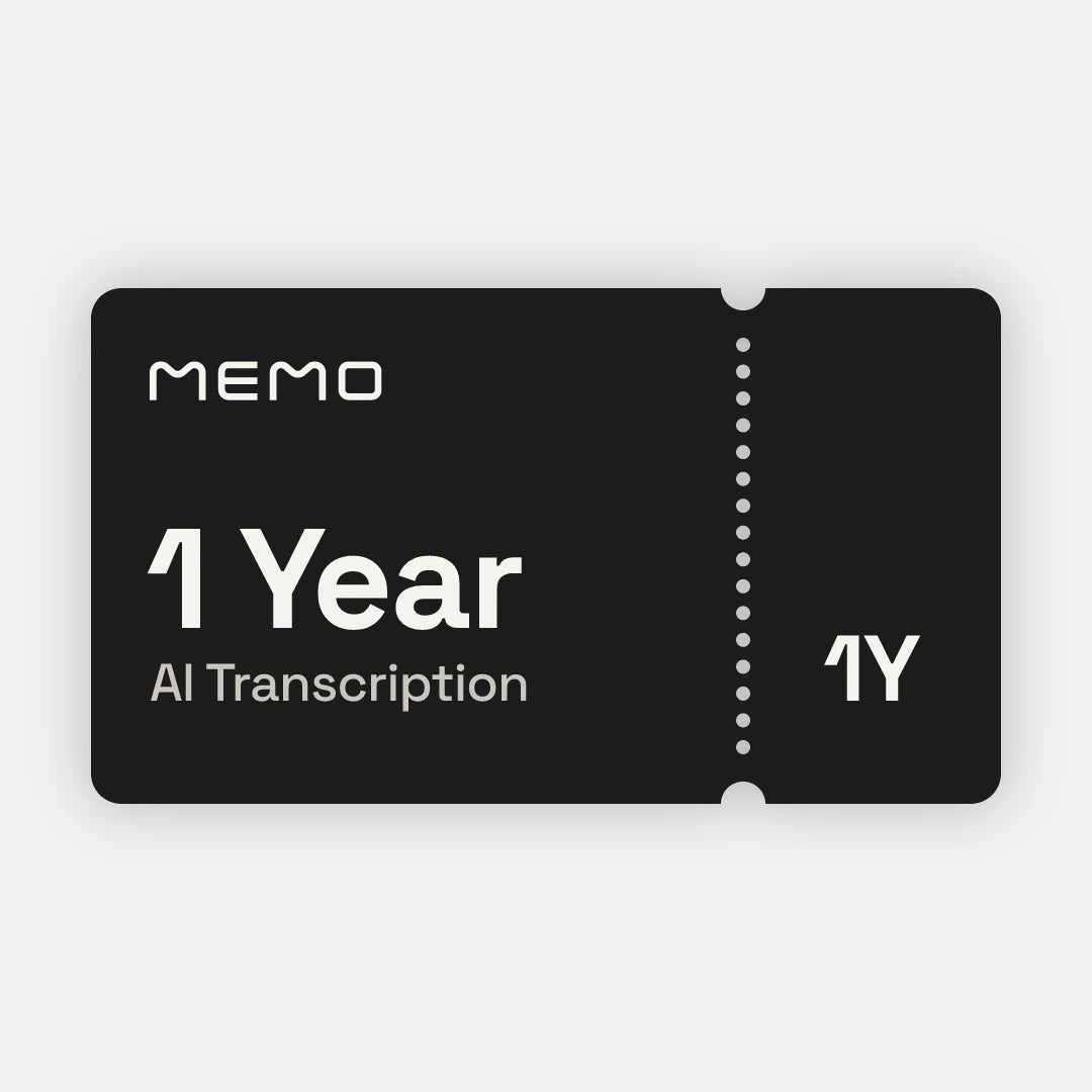 MEMO AI Pro — 1 Year
