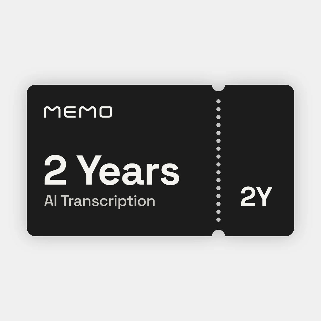 MEMO AI Pro — 2 Years