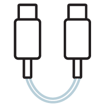 USB-C cable icon