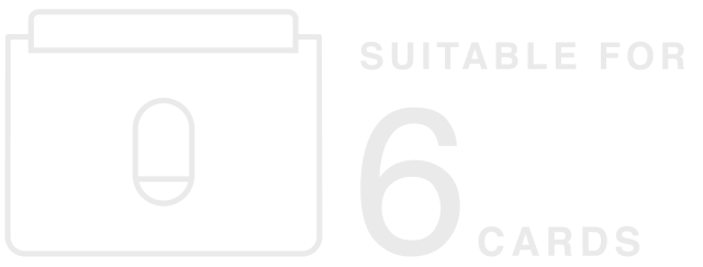 Suitable for 6 cards