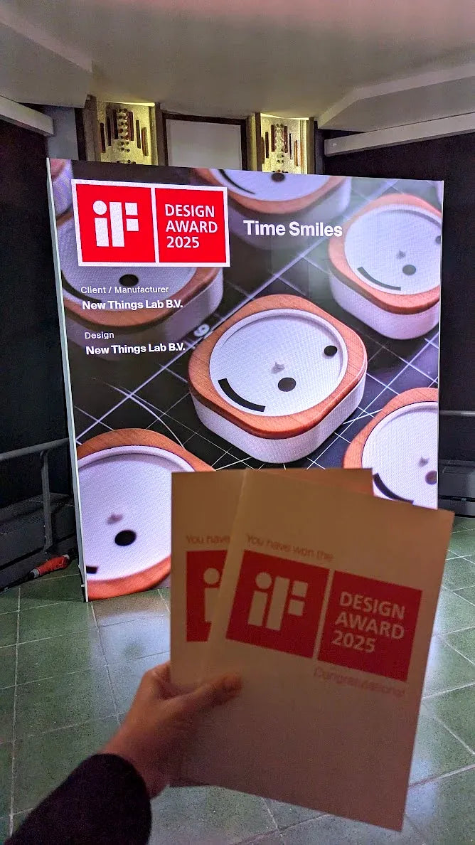 Time Smiles on the iF Design Award 2025 winners wall