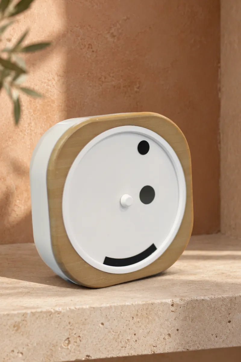 Time Smiles Big-Time Bamboo clock at home