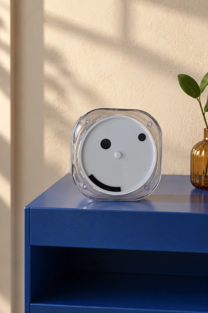 Time Smiles See-Through Time clock at home