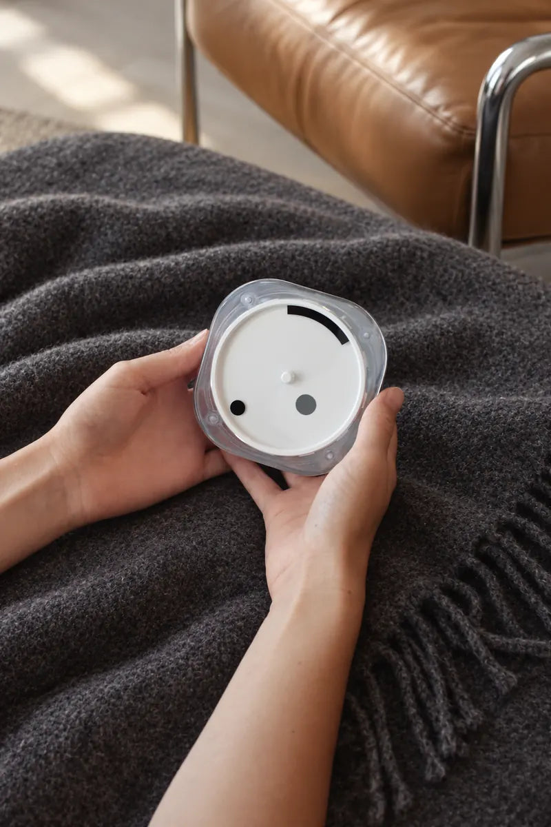 Time Smiles See-Through Time clock at home