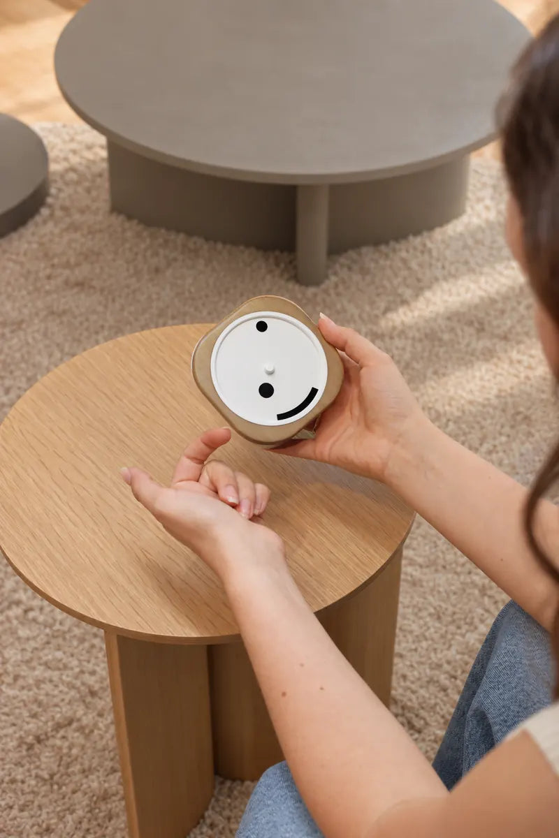 Time Smiles Big-Time Bamboo clock at home
