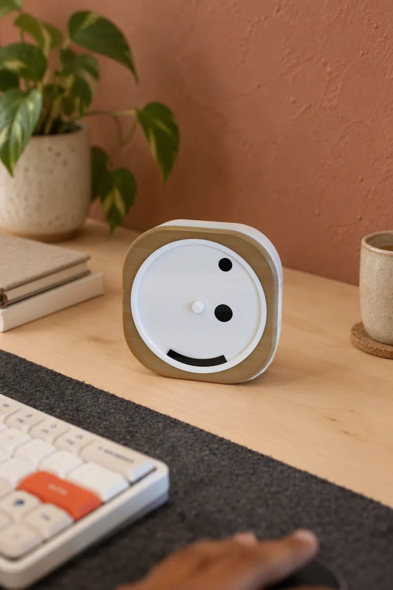 Time Smiles Big-Time Bamboo clock at home