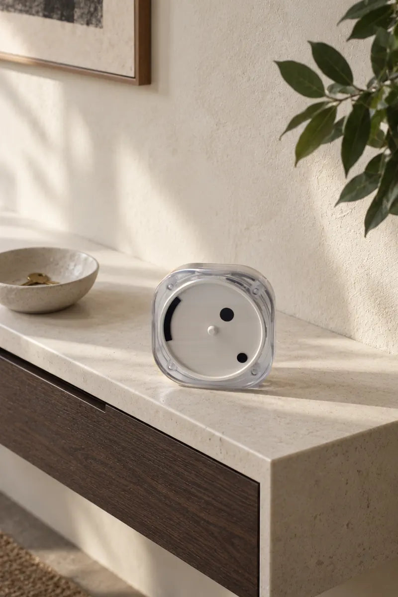 Time Smiles See-Through Time clock at home